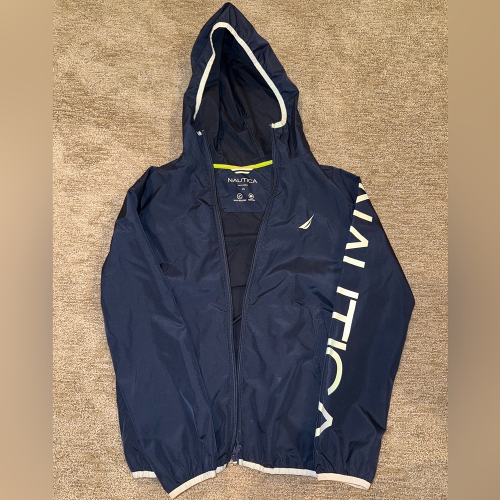 Nautica navy Windbreaker with Hood
